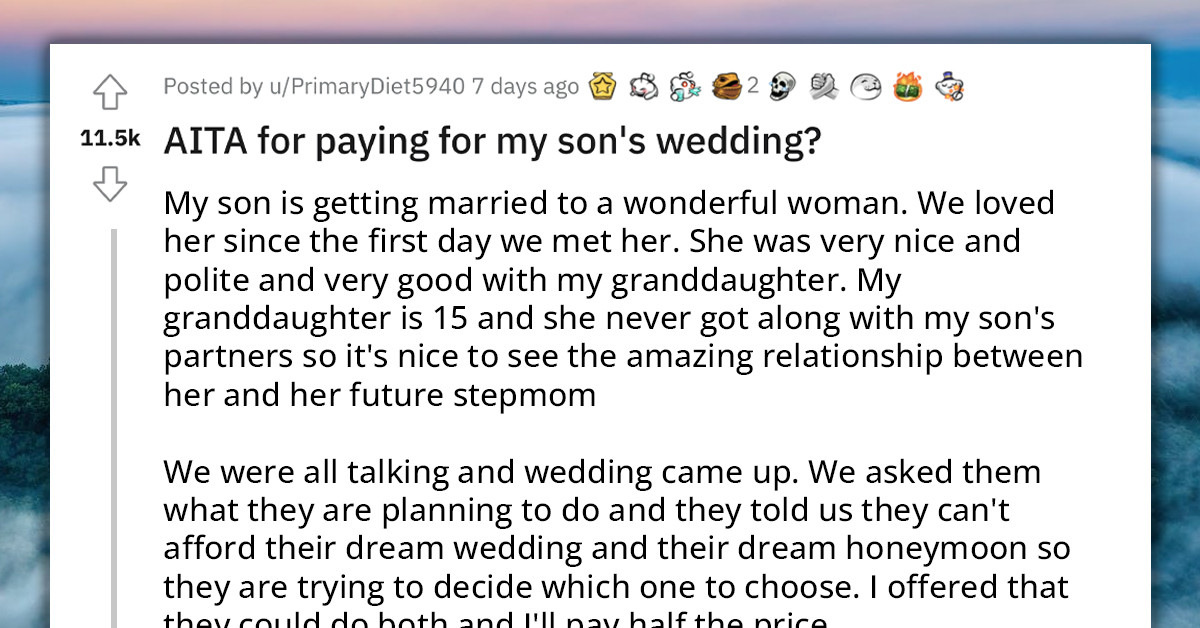 Mom Refuses To Pay For Son's Wedding Because She Doesn't Like His Wife