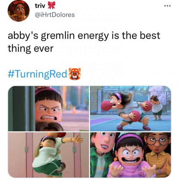 10. This tweep loves Abby's gremlin energy, and honestly, we do too.