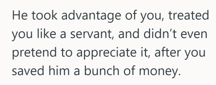 The effort went one way, and the appreciation never came back.