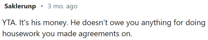 This Redditor believes OP shouldn't keep money for work she agreed on doing