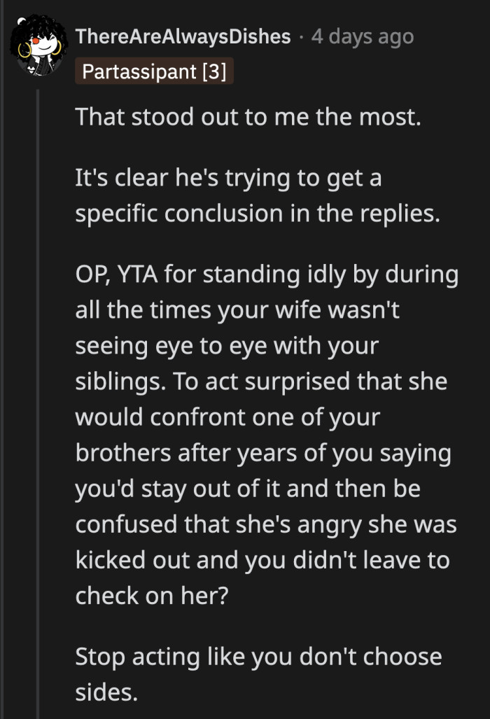 OP probably deleted his account and comments after he didn't get the judgment he wanted