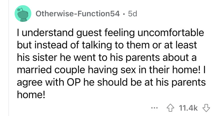 The brother complained to the wrong people.