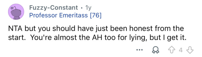 You’re almost TA here.