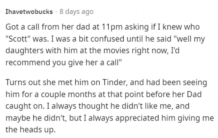 #21 It was great that her 