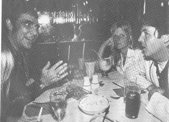 7. Keith Moon’s last supper before an overdose on September 7, 1978. He overdosed on medication prescribed for his alcoholism.