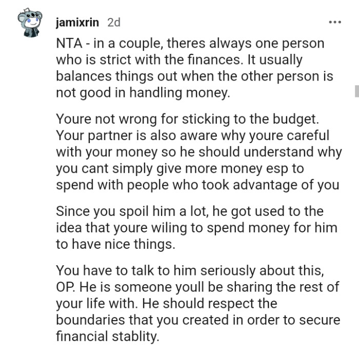 You have to talk to him seriously about this