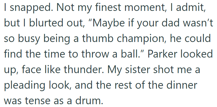 So the OP publicly called him out for his parenting: