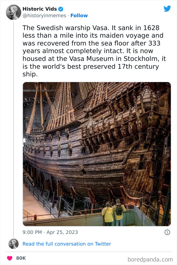 13. The World's Best Preserved 17th Century Ship