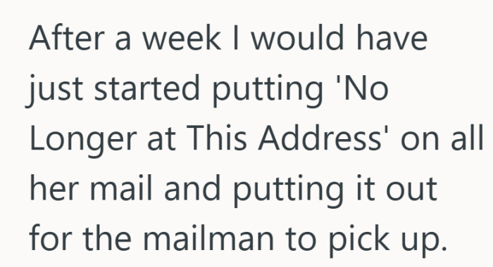 Once someone moves out, their name probably should too.