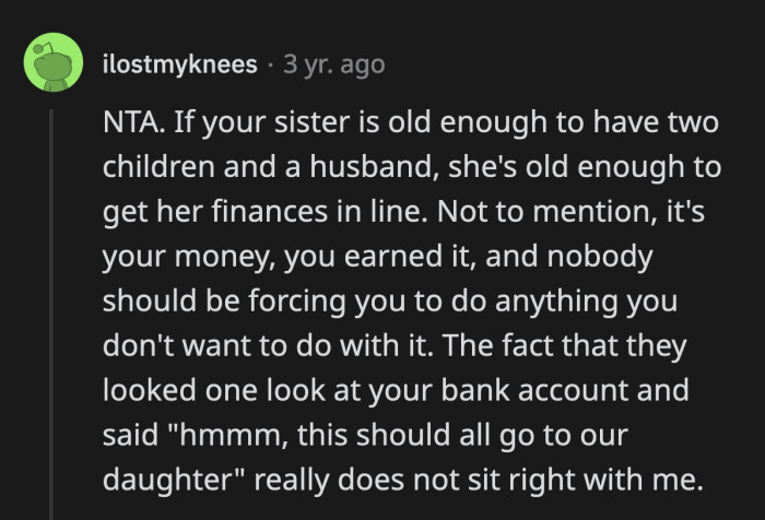OP started saving for his dream university when he was 14 years old. No one, especially not his parents, has the right to demand that he give up his hard-earned money for someone else.