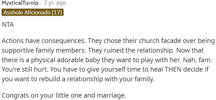 Actions have consequences