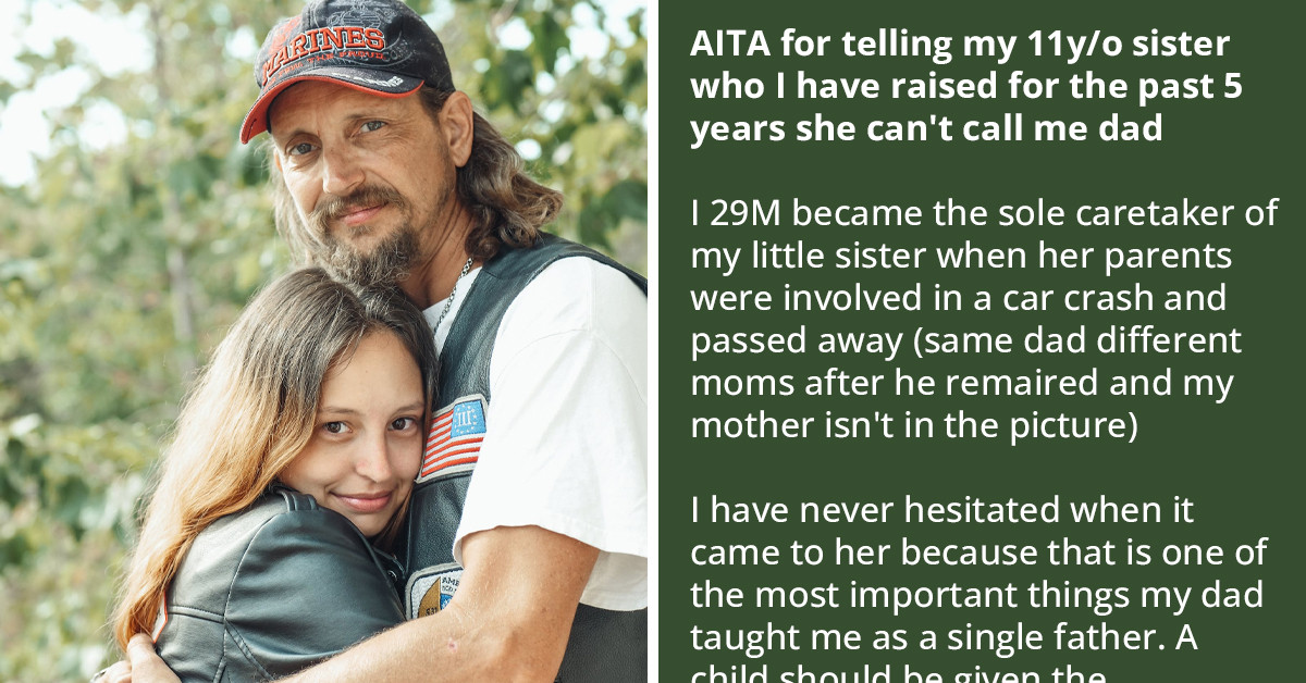 Man Who Raised His Sister For Five Years Freaks Out The Moment She Calls Him "Dad"
