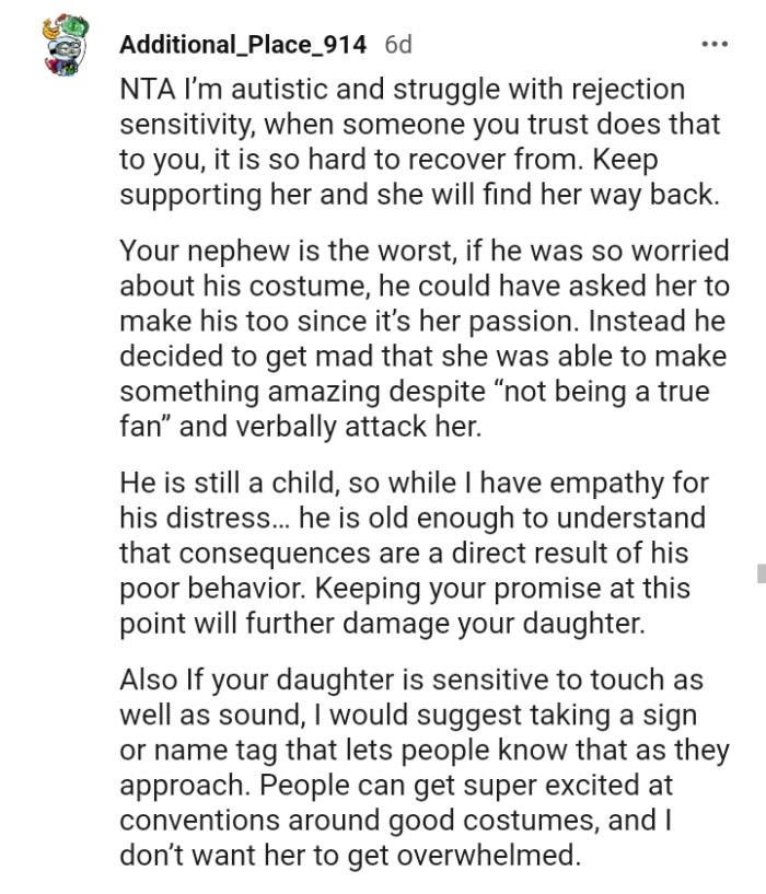 He could have just asked her to make his too