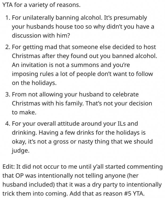 3. There are at least 4 reasons why she's an a-hole.