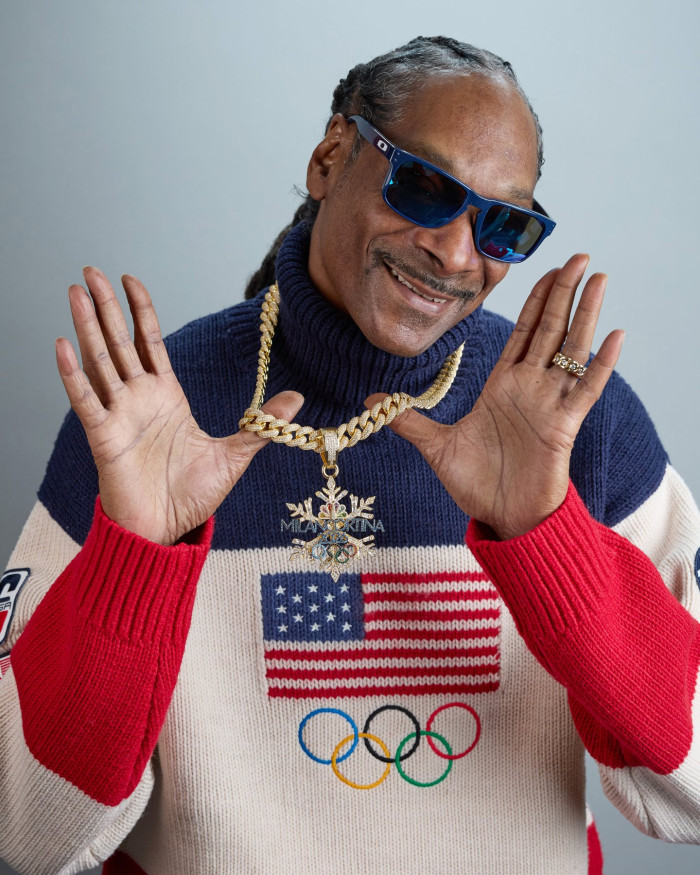 Snoop Dogg rides a zamboni, spreading joy at the Olympics