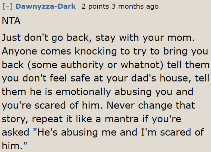 The OP should never come back. Things might get worse.