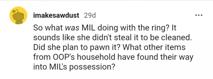 What Was She Doing with the Ring in the First Place?