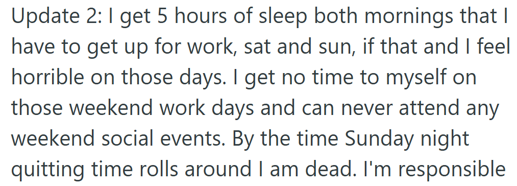 By Sunday night, he’s running on fumes — and apparently, so is their marriage patience meter.