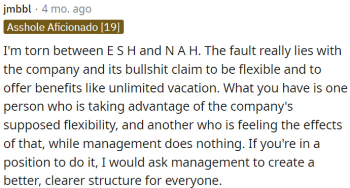 If feasible, OP could encourage the management to create an equitable system for taking days off.