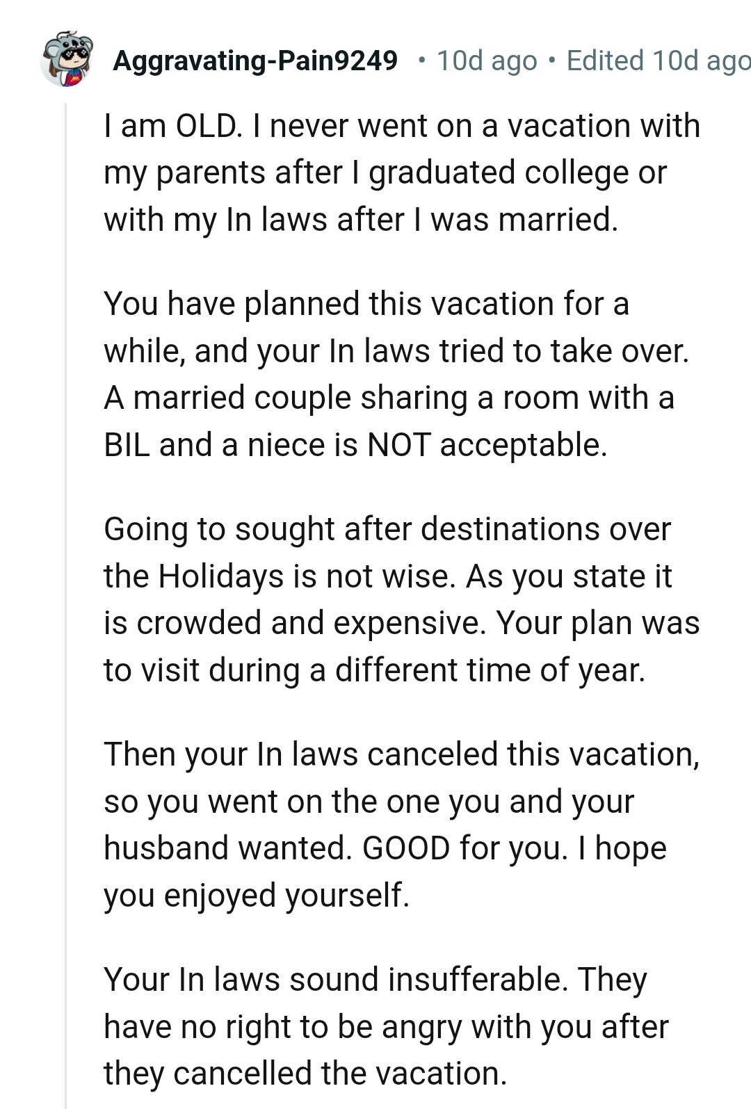 OP's plan was to visit at a different time