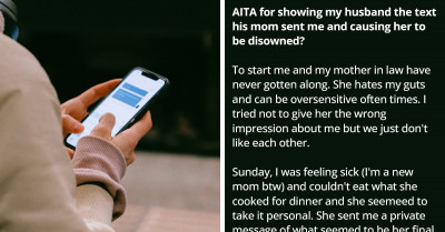 This Woman Showed Her Husband a Nasty Text She Received from His Mother, and All Hell Broke Loose