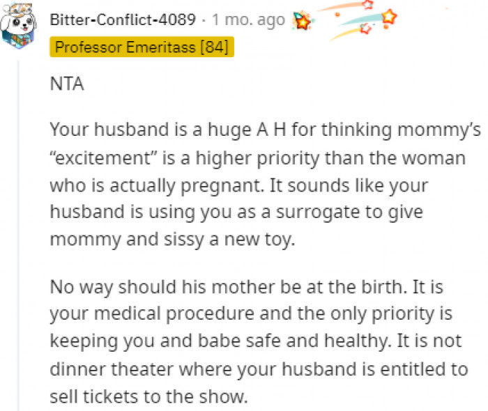 It's labor, not a dinner party