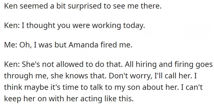 Then they had a little chat: