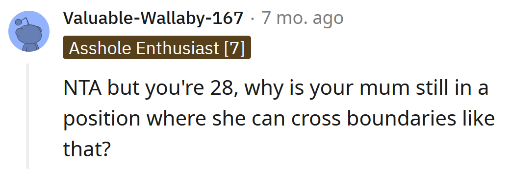 She's crossing boundaries.