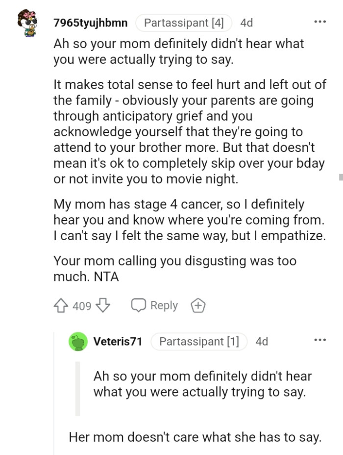 This Redditor understands where this feeling is coming from