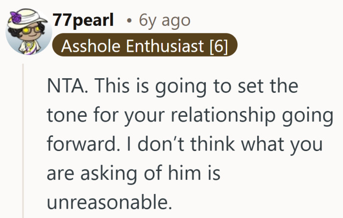 Small number, big tone-setting moment for the relationship.