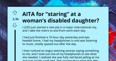 Moment Lady Got Accosted By Angry Mom For "Staring" At Her Disabled Daughter