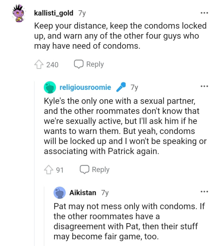 The OP should warn the other four guys as well