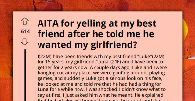 Man Ends 15-Year Friendship After His Best Friend Confessed He Had Feelings For His Girlfriend