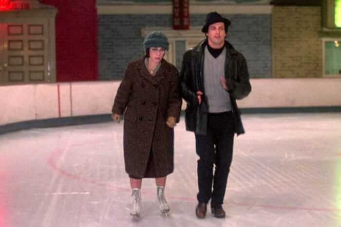 7. Rocky And Adrian In An Empty Rink In ‘Rocky’
