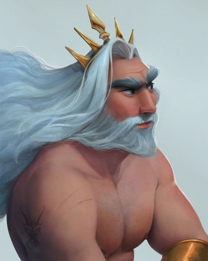 4. King Triton from The Little Mermaid