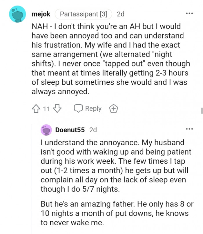 This Redditor and the wife had the exact same arrangement