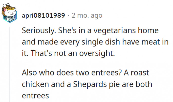 5. What she did was intentional