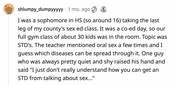 3. Sex education is important folks