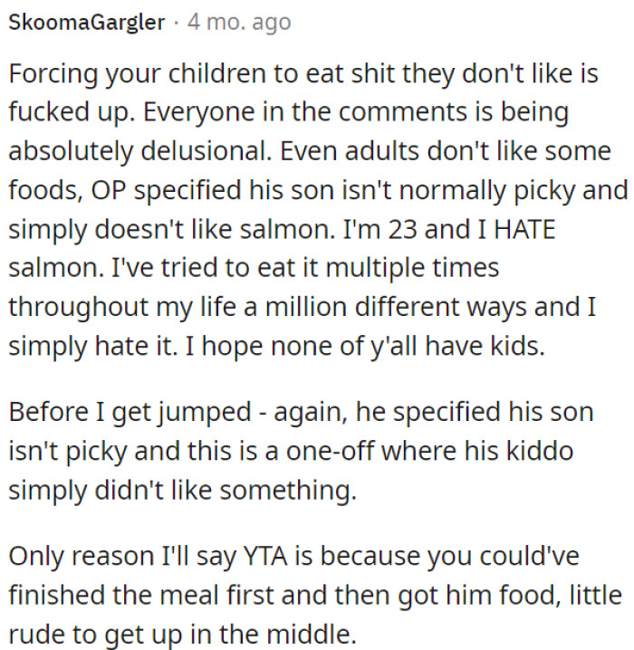 OP could have handled it better.