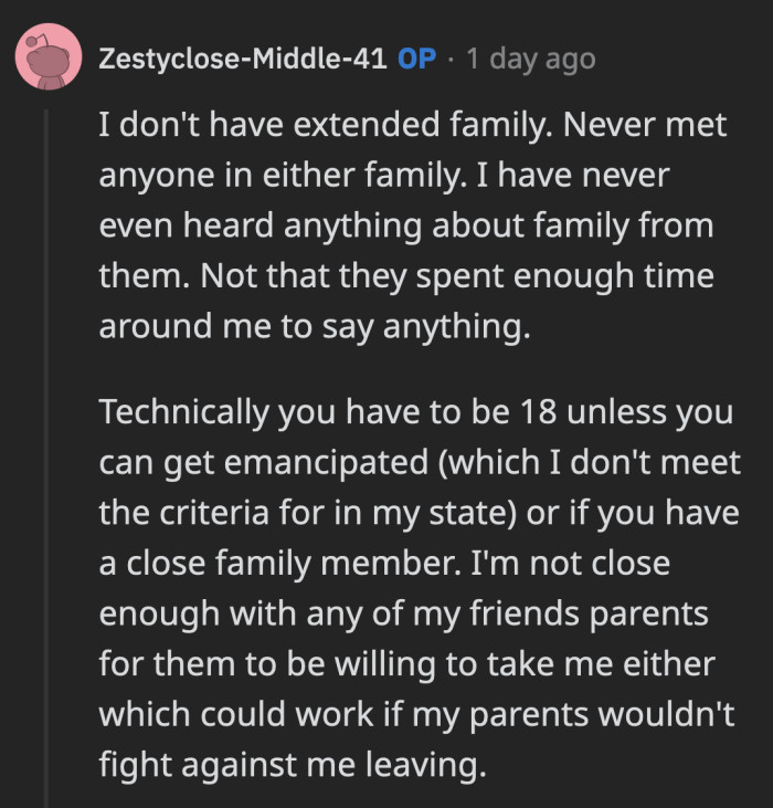 OP's only option, based on what she already found out, is to graduate early and leave as soon as she can