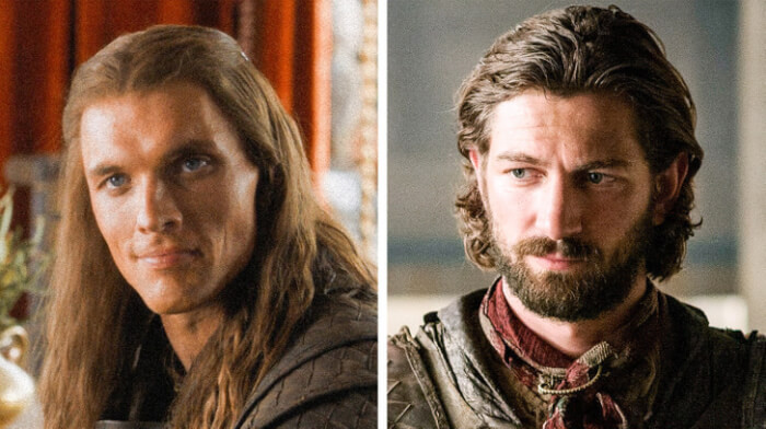 3. Daario Naharis suddenly had dark hair in season 4 of Game of Thrones