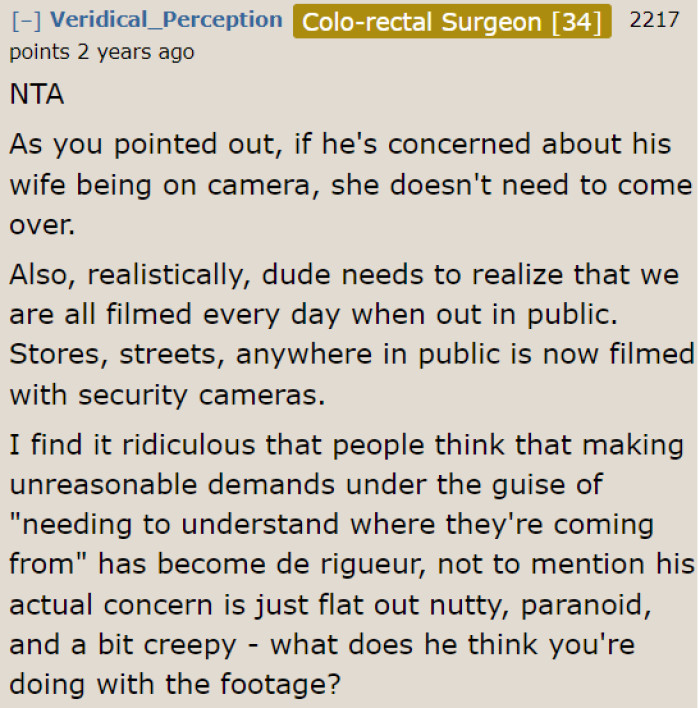 Security cameras are everywhere. So what is this guy's problem?