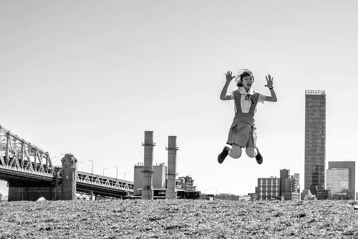 Jump For Joy From The Series 'Minimal City' By Danielle Goldstein