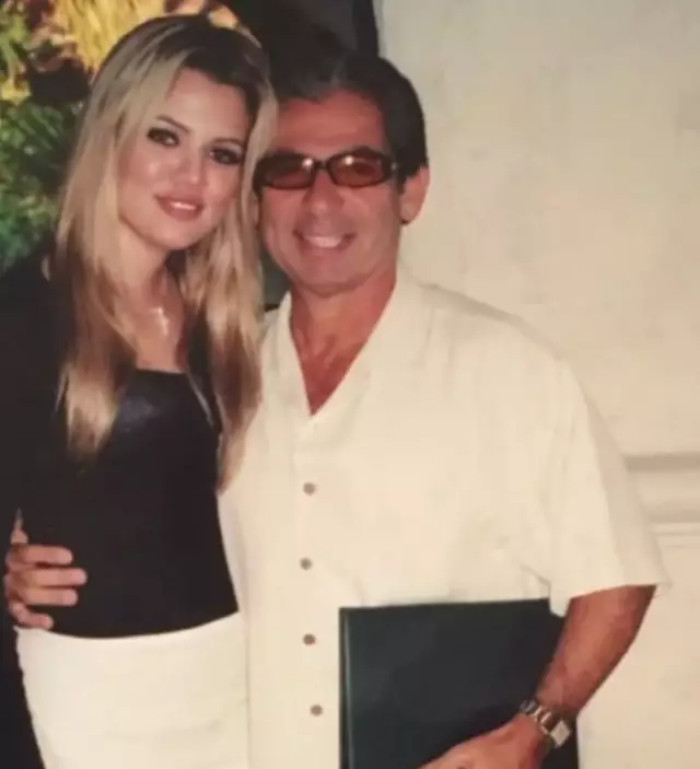 Khloé with her dad, Robert Kardashian, who passed away in 2003 at 59 from esophageal cancer