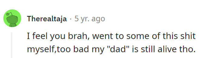 In the parenting circus, they and their 'dad' are reluctant co-stars. Cheers to enduring the ongoing drama of family dynamics!