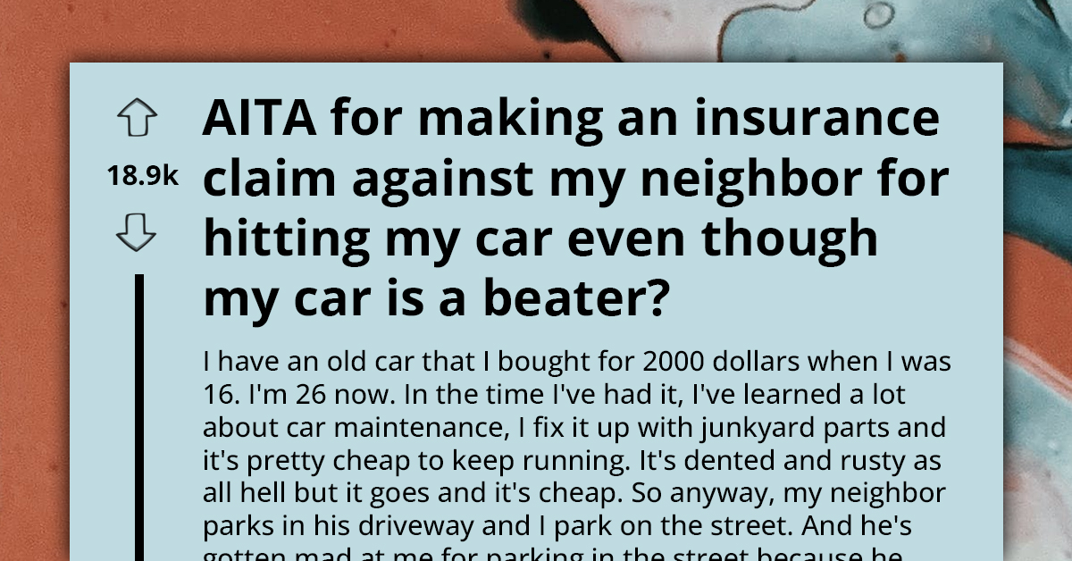 Vindictive Neighbor Deliberately Rams Into Beat-Up Vehicle, But Karma Bites Back By Forcing Him To Make Lavish Insurance Payout