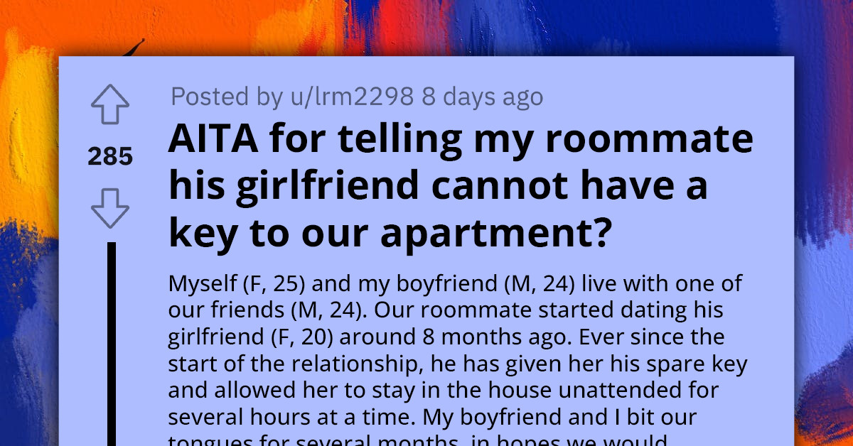 Couple Clash With Roommate Over His Habit Of Giving His Girlfriend The Spare Key To Their Shared Apartment