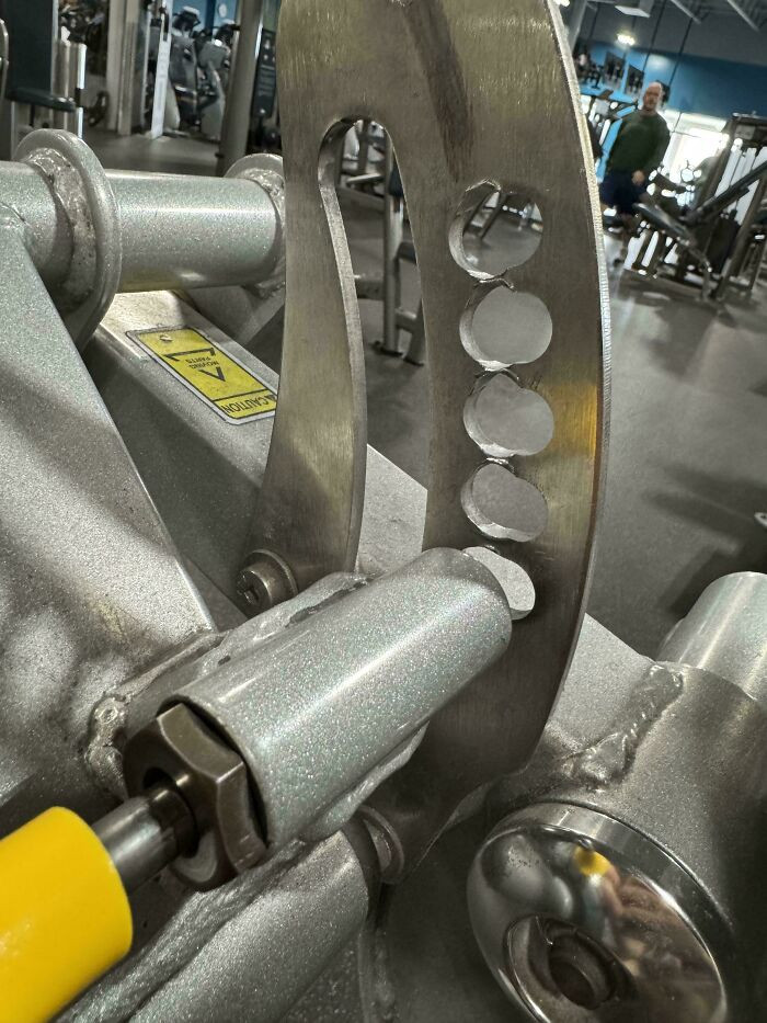 "Holds For Pin On Leg Curl Machine"