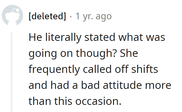 Annie got canned for her own cocktail of call-offs and bad vibes.