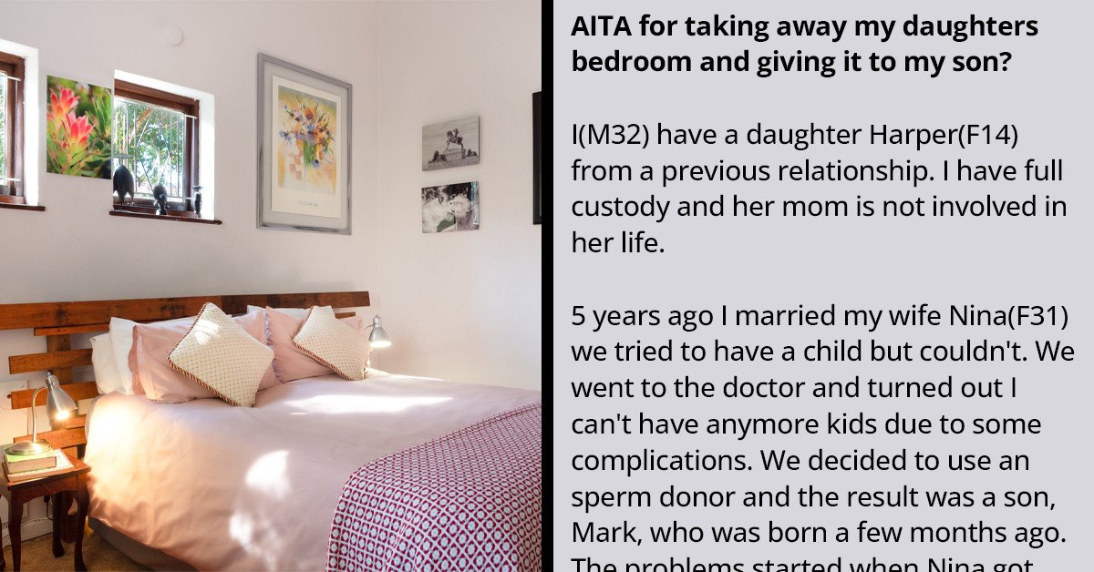 Man Moves His Teen Daughter To A Smaller Room To Accommodate His Newborn Son From His New Marriage, And Gets A Fierce Response